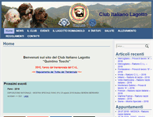 Tablet Screenshot of lagottoromagnolo.org